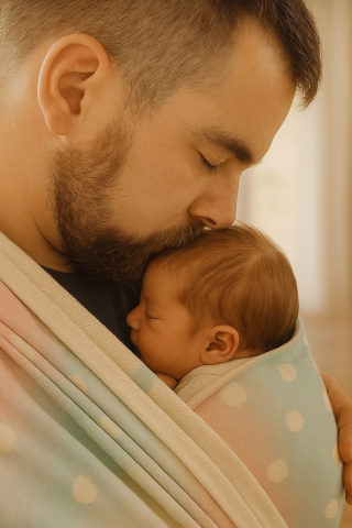 femme portant son bébé